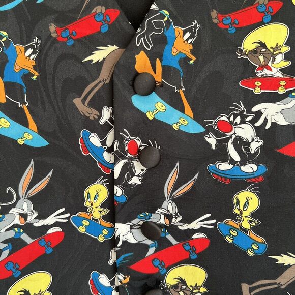 Santana Looney Tunes Tuxedo Vest & Bow Tie Size Large - Picture 2 of 7